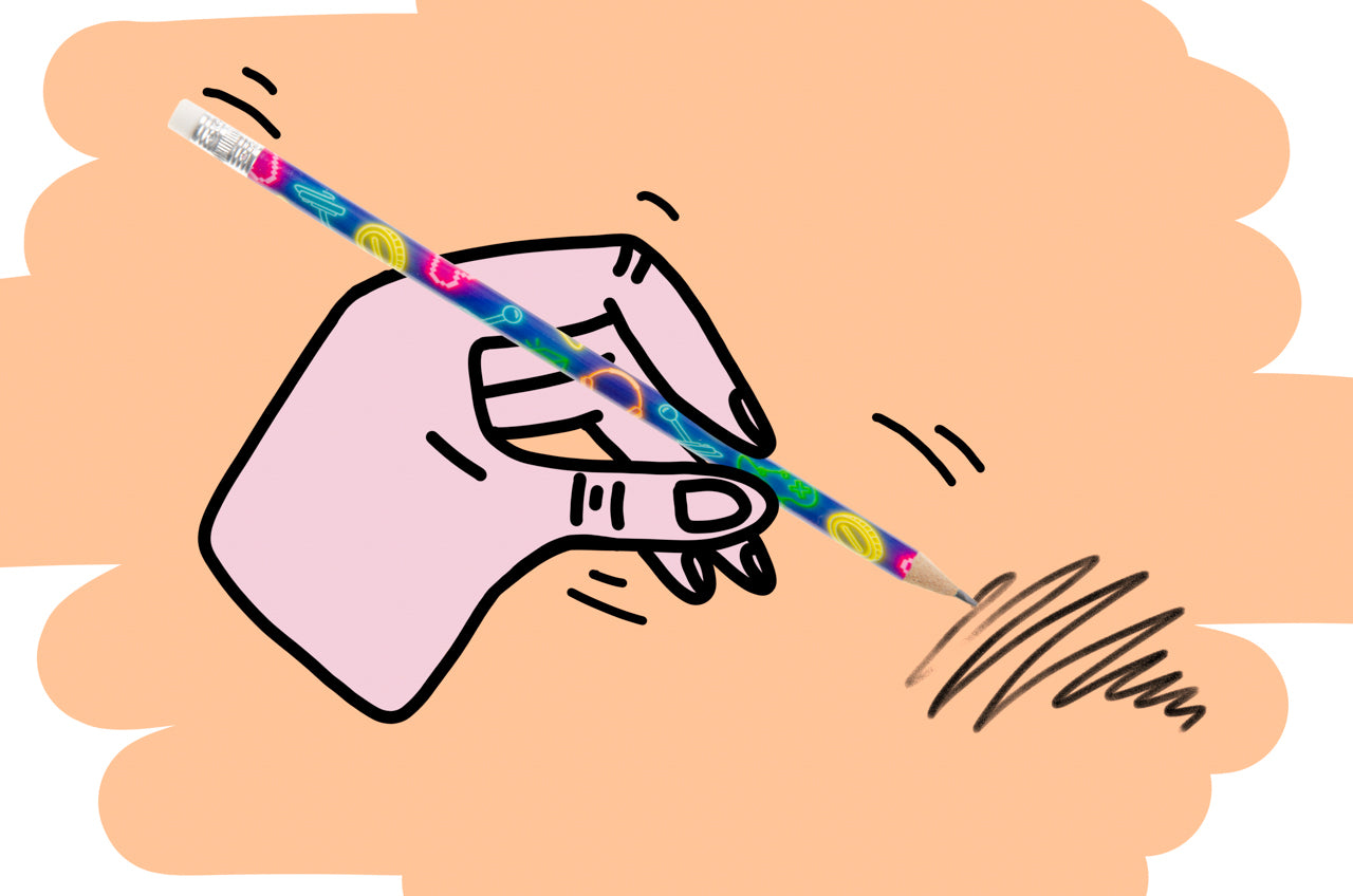 Pack of 12 Gamer Design Pencils with Eraser