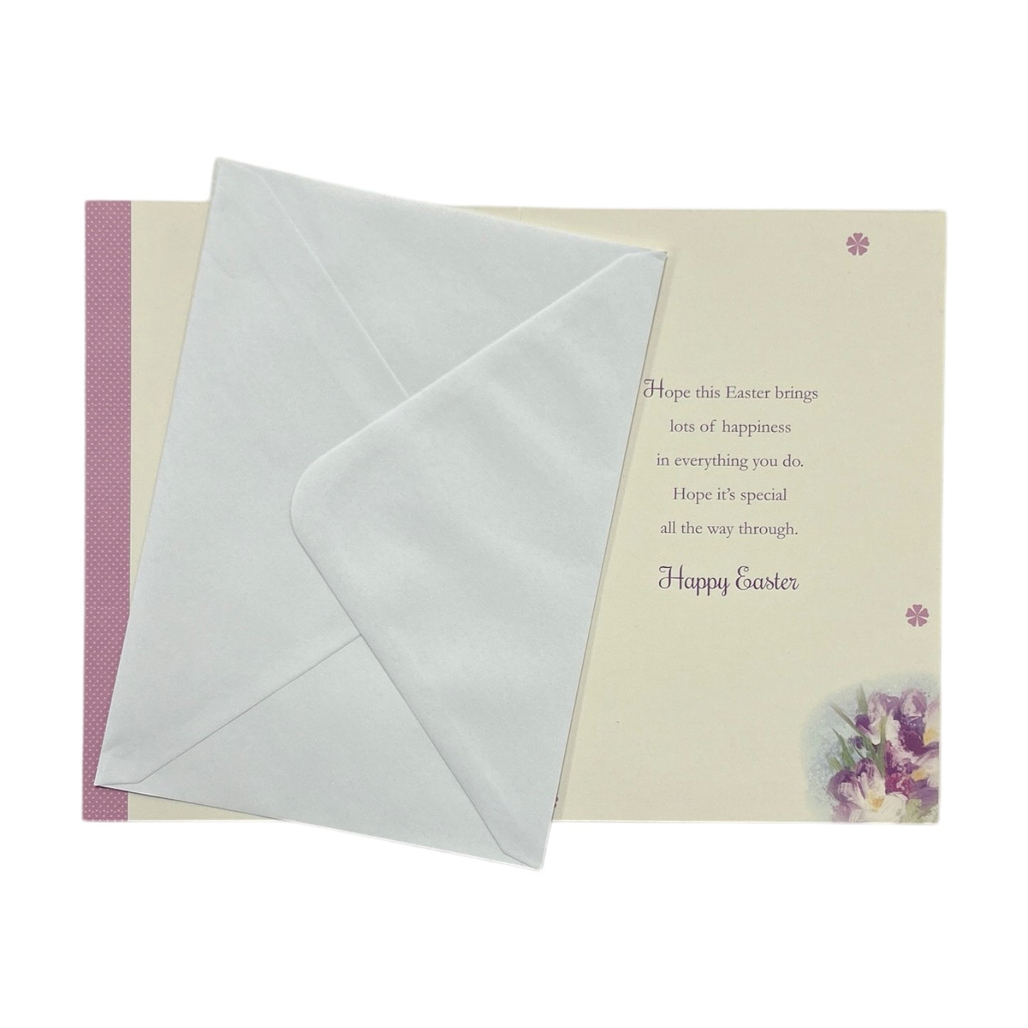 Just For You Cute Rabbit Floral Design Easter Card