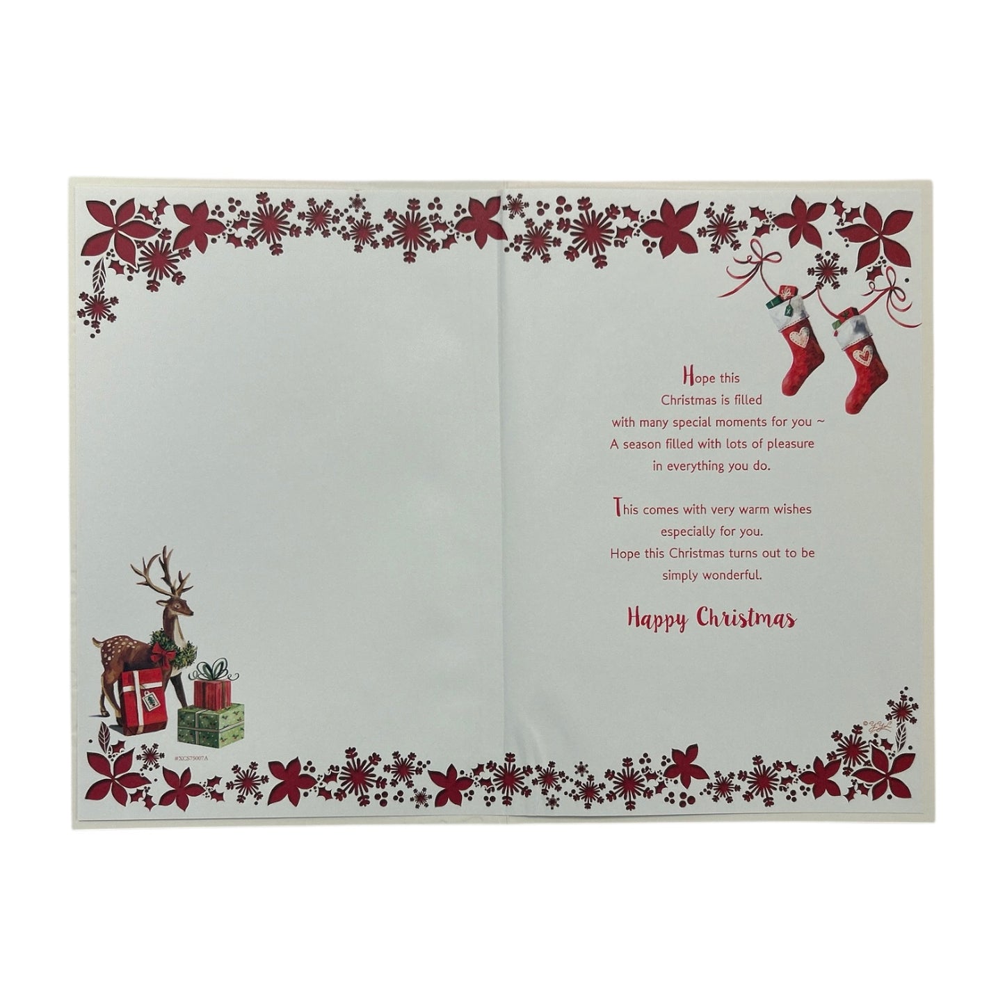 To a Special Brother and Partner Floral Design Christmas Card