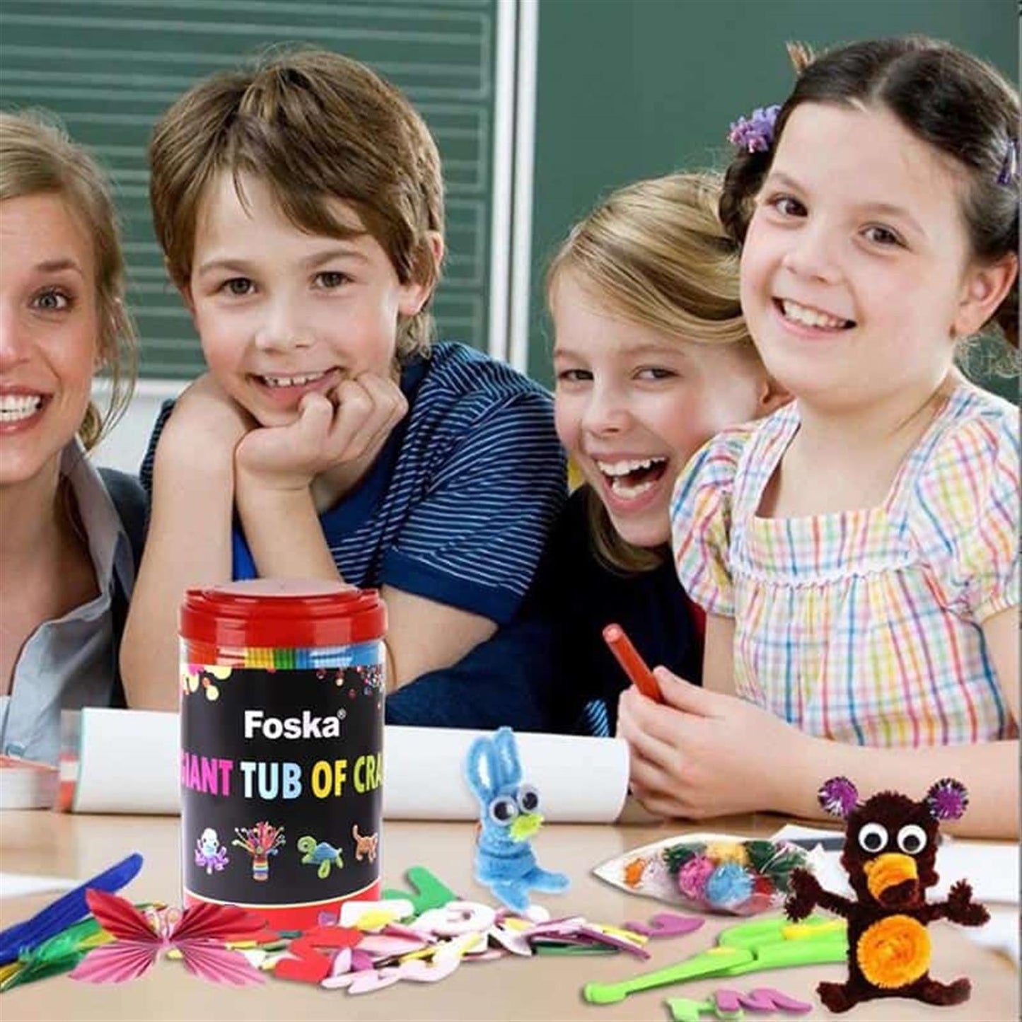 Pack of 500 Pieces DIY Arts and Crafts Set