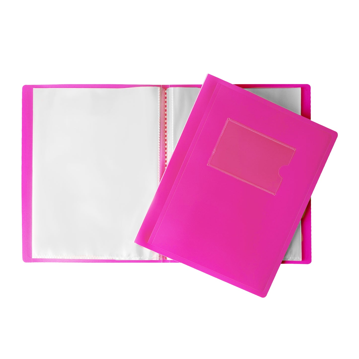 A5 Pink Flexible Cover 10 Pocket Display Book