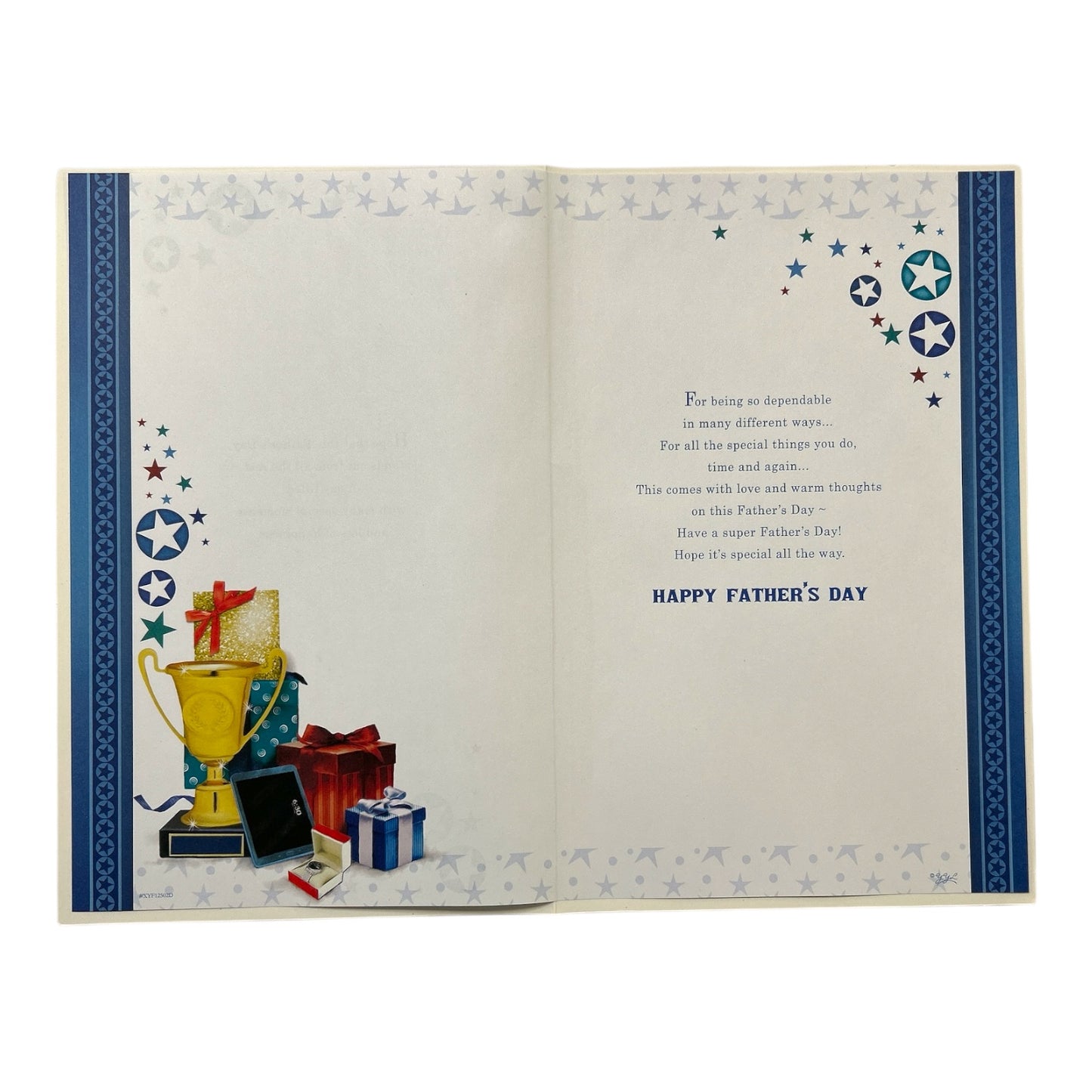 To My Husband Trophy And Gift Design Father's Day Boxed Card