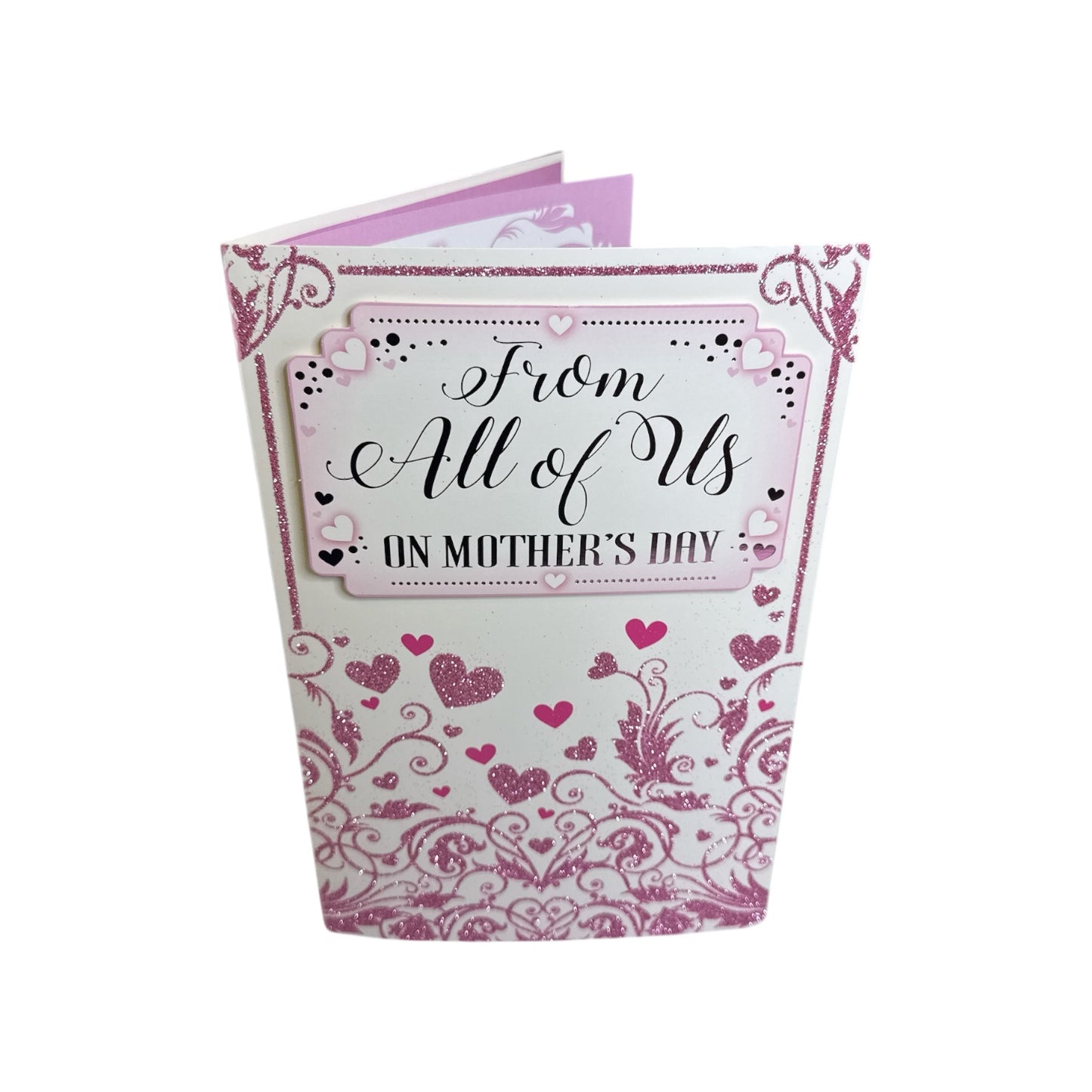 From All Of Us Classic Mini Pink Hearts Design Mother's Day Boxed Card