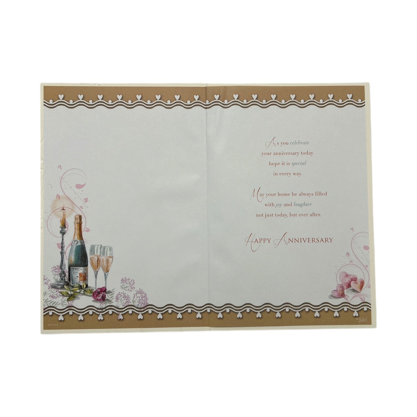 For Dear Brother And Sister-In-Law Champagne Design Celebrity Style Anniversary Card