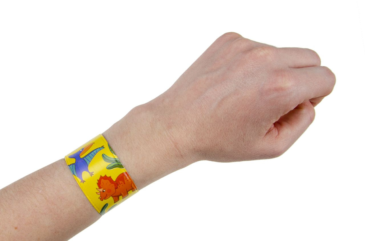 Pack of 36 Dinosaur Snap Bracelets