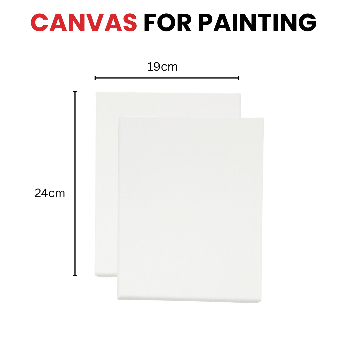 Stretched Mini Canvas Wooden Frame 280gsm 19x24cm