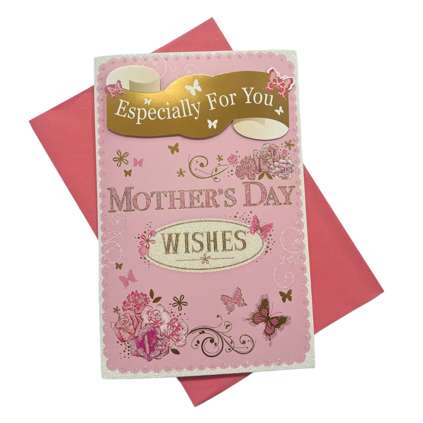 Especially For You Butterflies Design Mother's Day Wishes Greeting Card