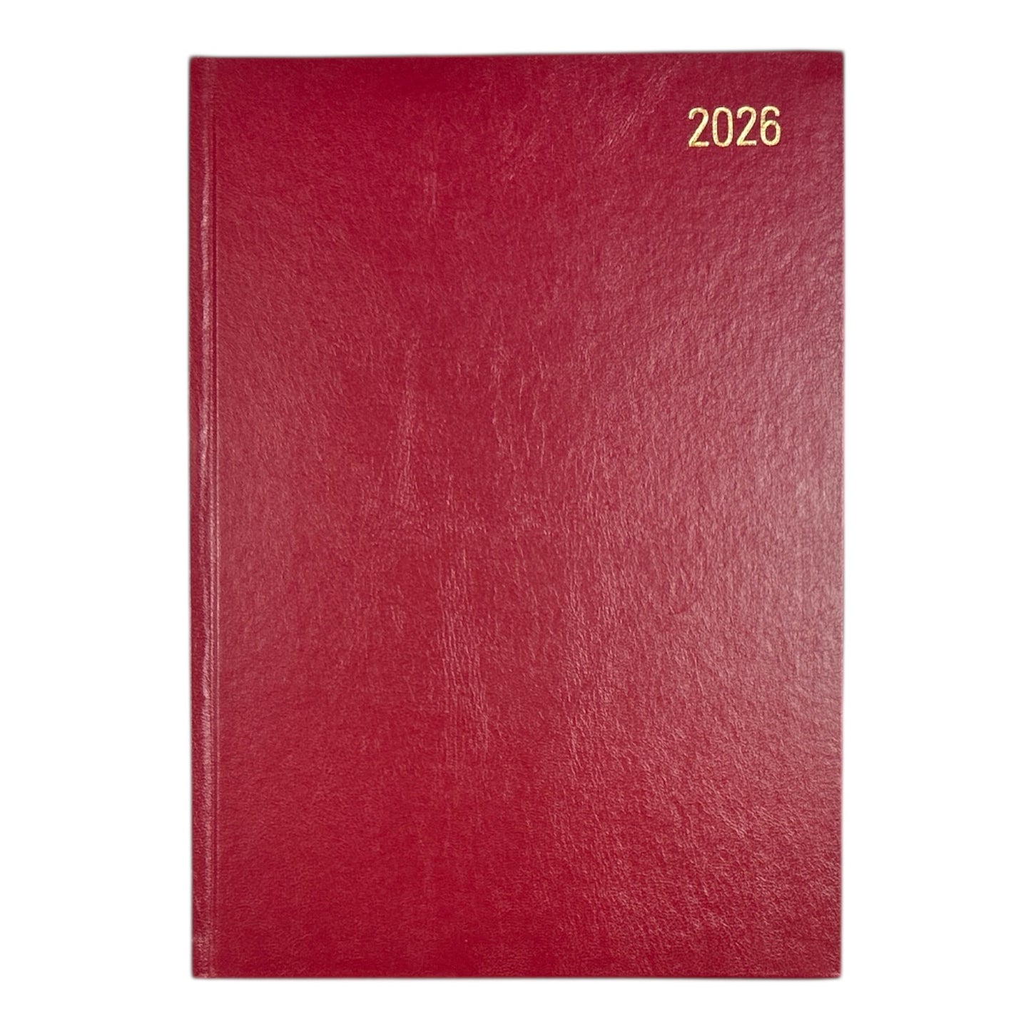 Janrax 2026 A4 Week To View Burgundy Desk Diary
