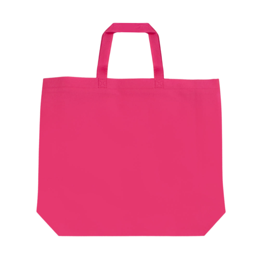 Pack of 100 Pink Coloured 40x30x10cm Non-Woven Bags with Handle