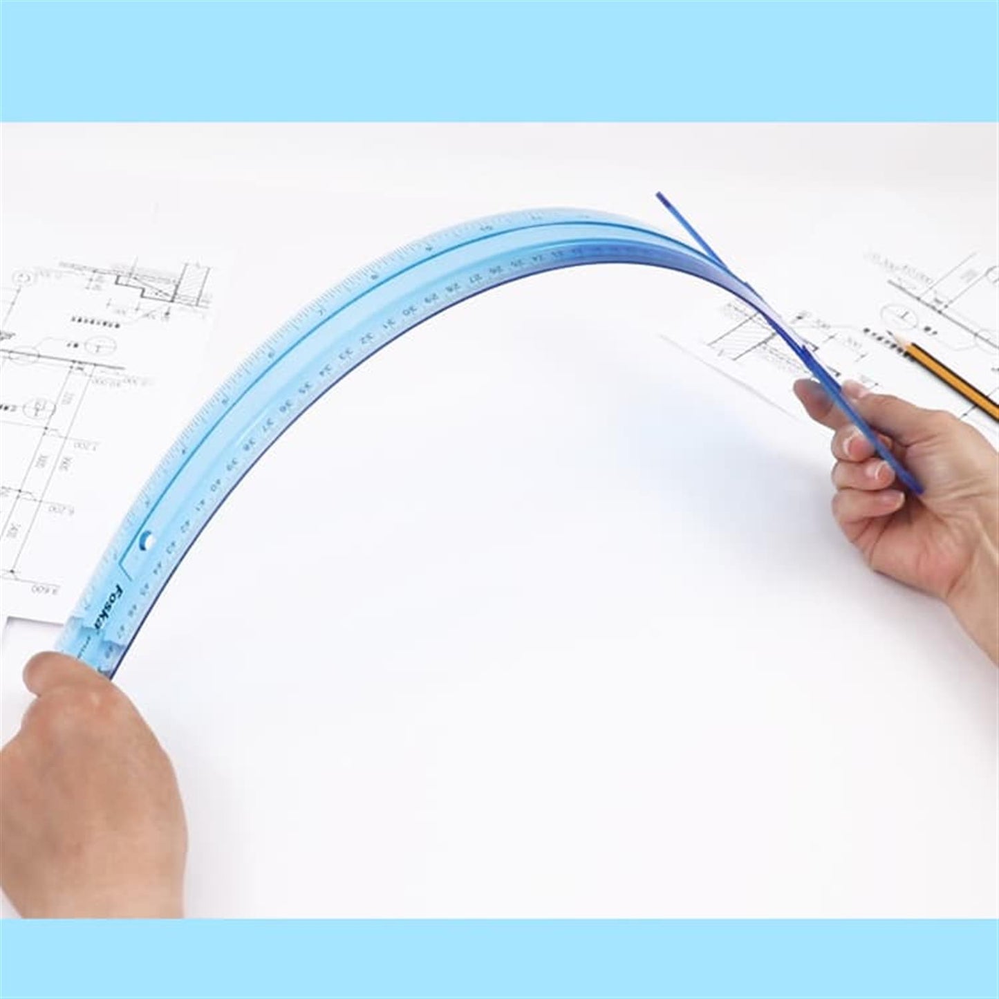 50cm T-Plastic Ruler