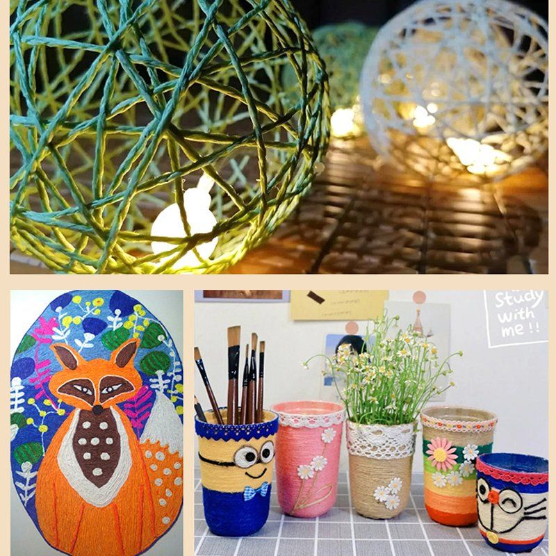 Pack of 3 10m Strand Paper Rope Reels