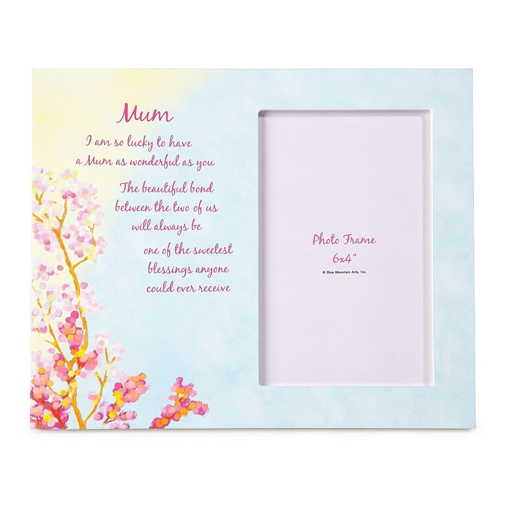 Spring Scene Keepsake Standing Mum Photo Frame with Sentimental Verse