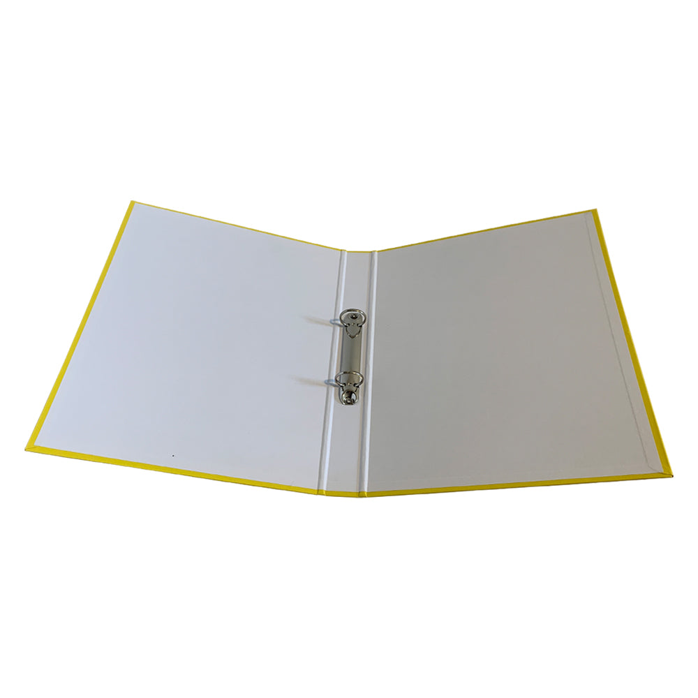 Pack of 20 A4 Yellow Paper Over Board Ring Binders by Janrax