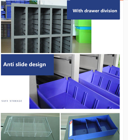 Blue 75 Drawers Parts Cabinet Storage Unit