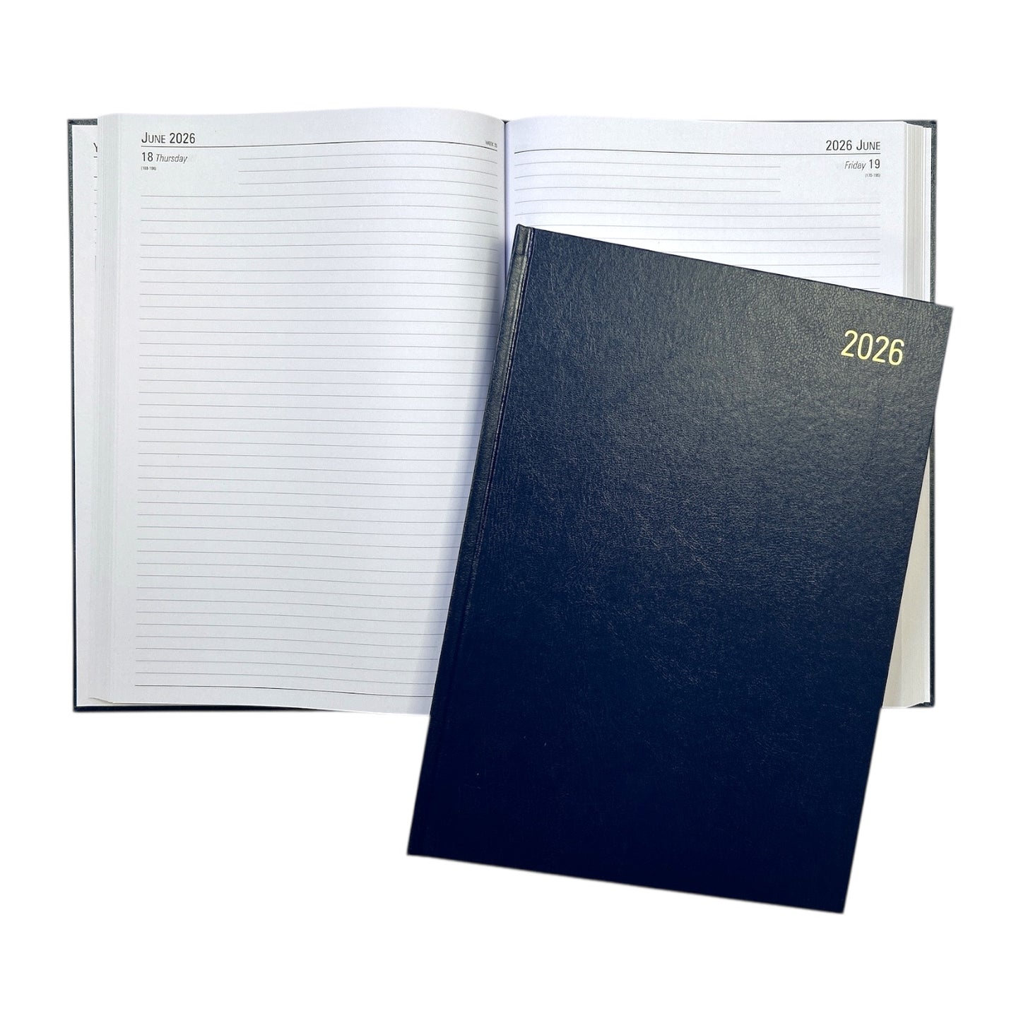 Janrax 2026 A4 Day Per Page Blue Desk Diary