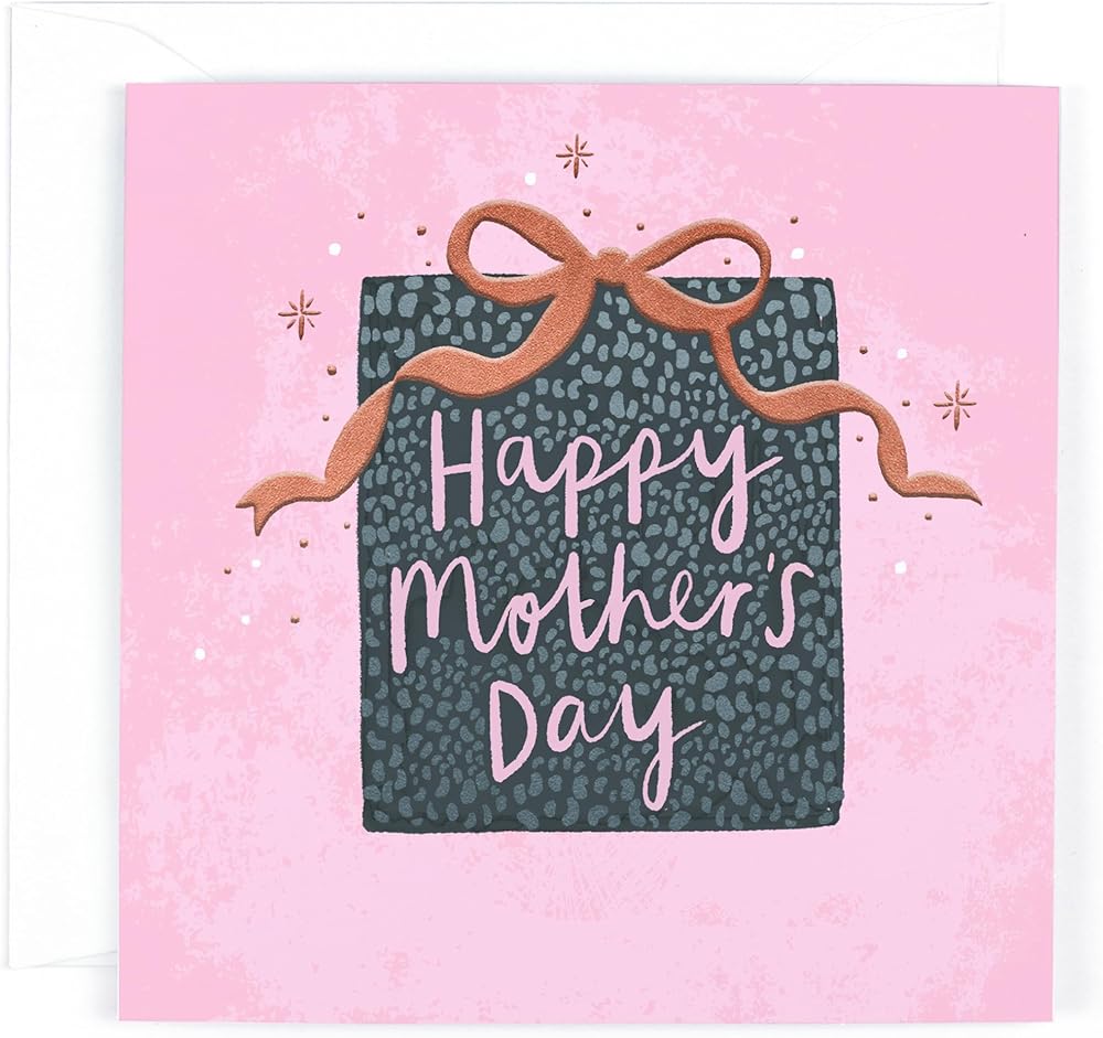 Contemporary Gift Design With Luxury Copper Foiling Mother's Day Card