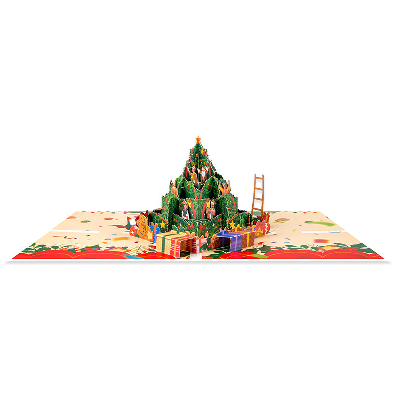 Festive Tree of Joy 3D Pop Up Christmas & New Year Card