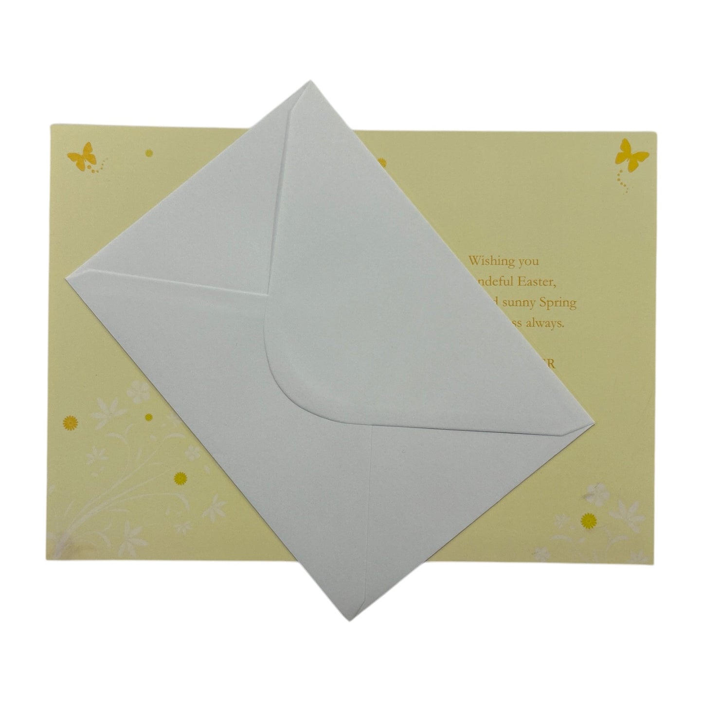 Thinking Of You Spring Daffodils and Butterflies Design Easter Card