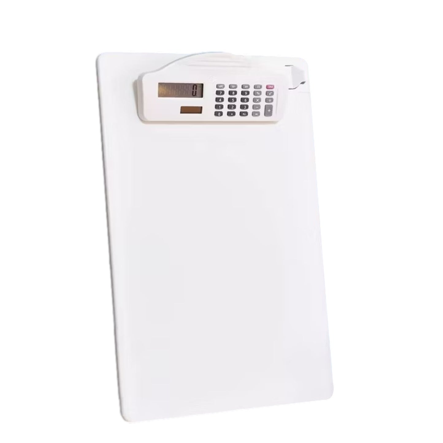 PP Writing White Clip Board With Calculator 35 × 23.5 × 3.4 cm