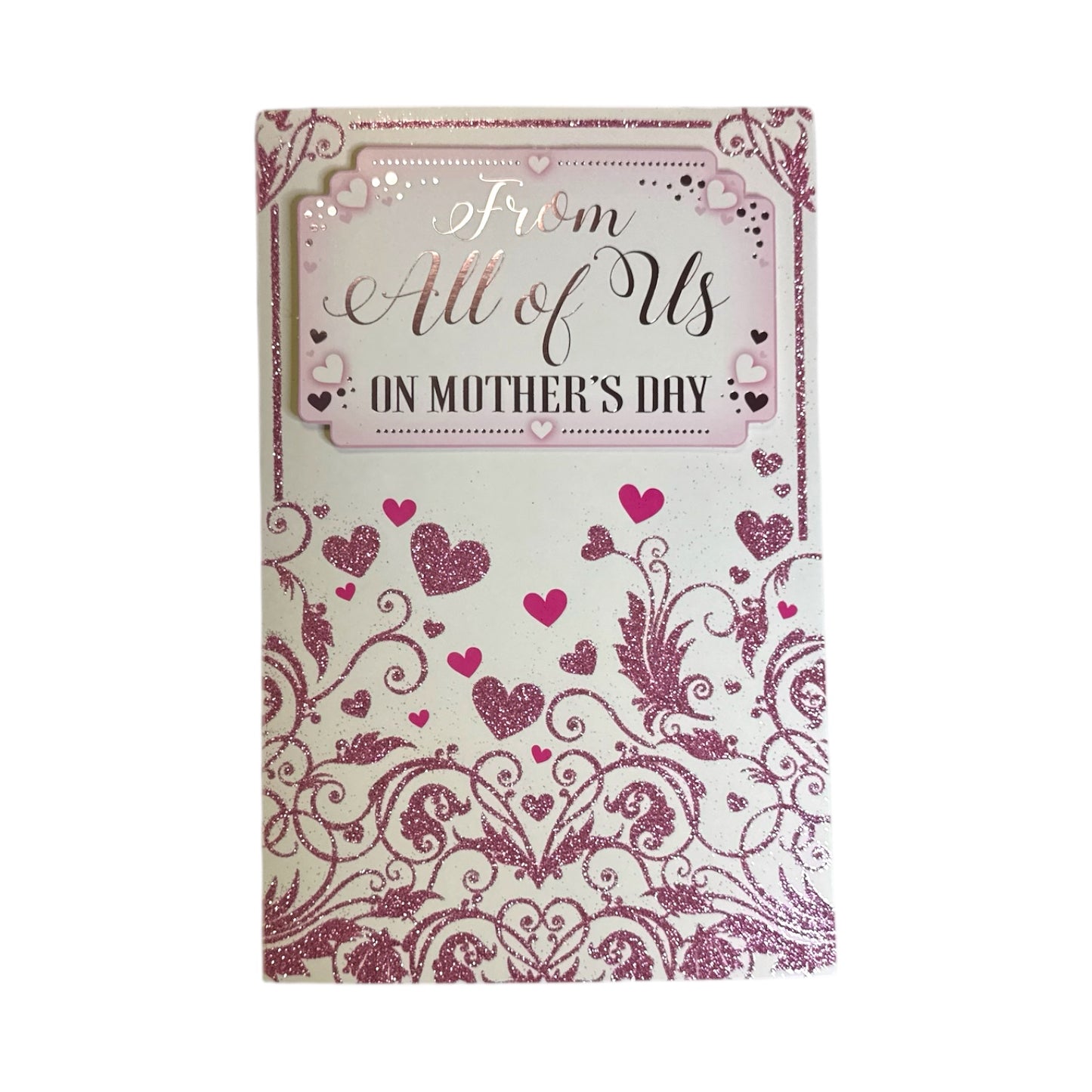 From All Of Us Classic Mini Pink Hearts Design Mother's Day Boxed Card