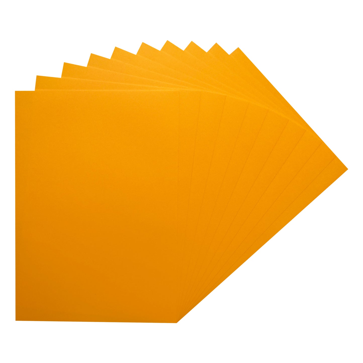 Pack of 100 A5 Fluorescent Orange Coloured Paper 75gsm Sheets