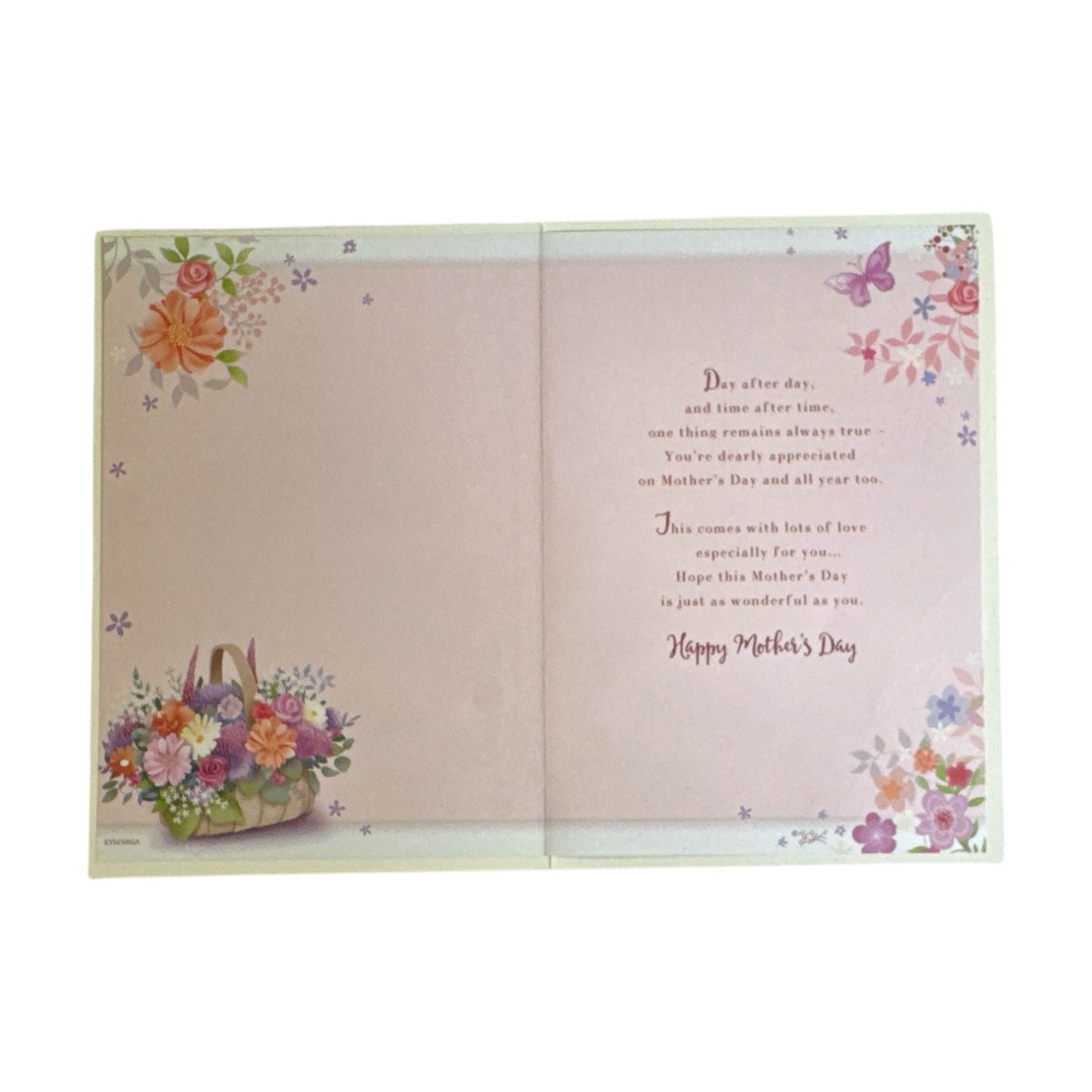 To A Dear Nanna Pastel Flowers Wallet Design Mother's Day Card