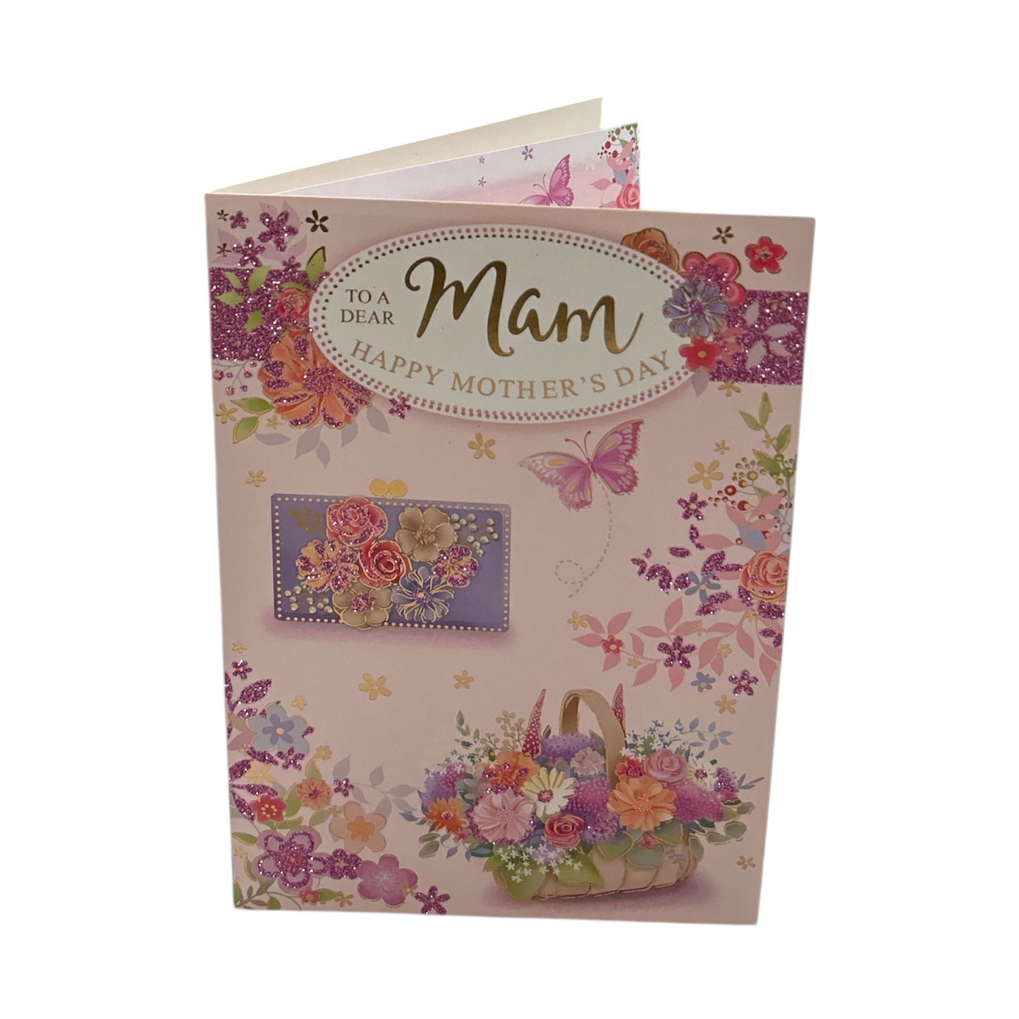 To A Dear Mam Pastel Floral Wallet Design Mother's Day Card