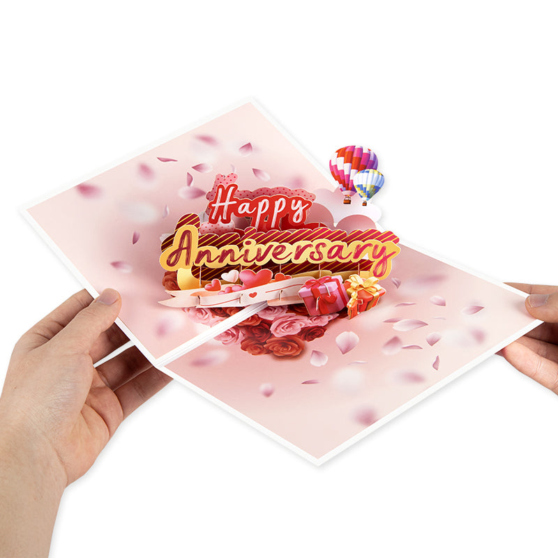 Ballooned With Joy 3D Pop Up Anniversary Card