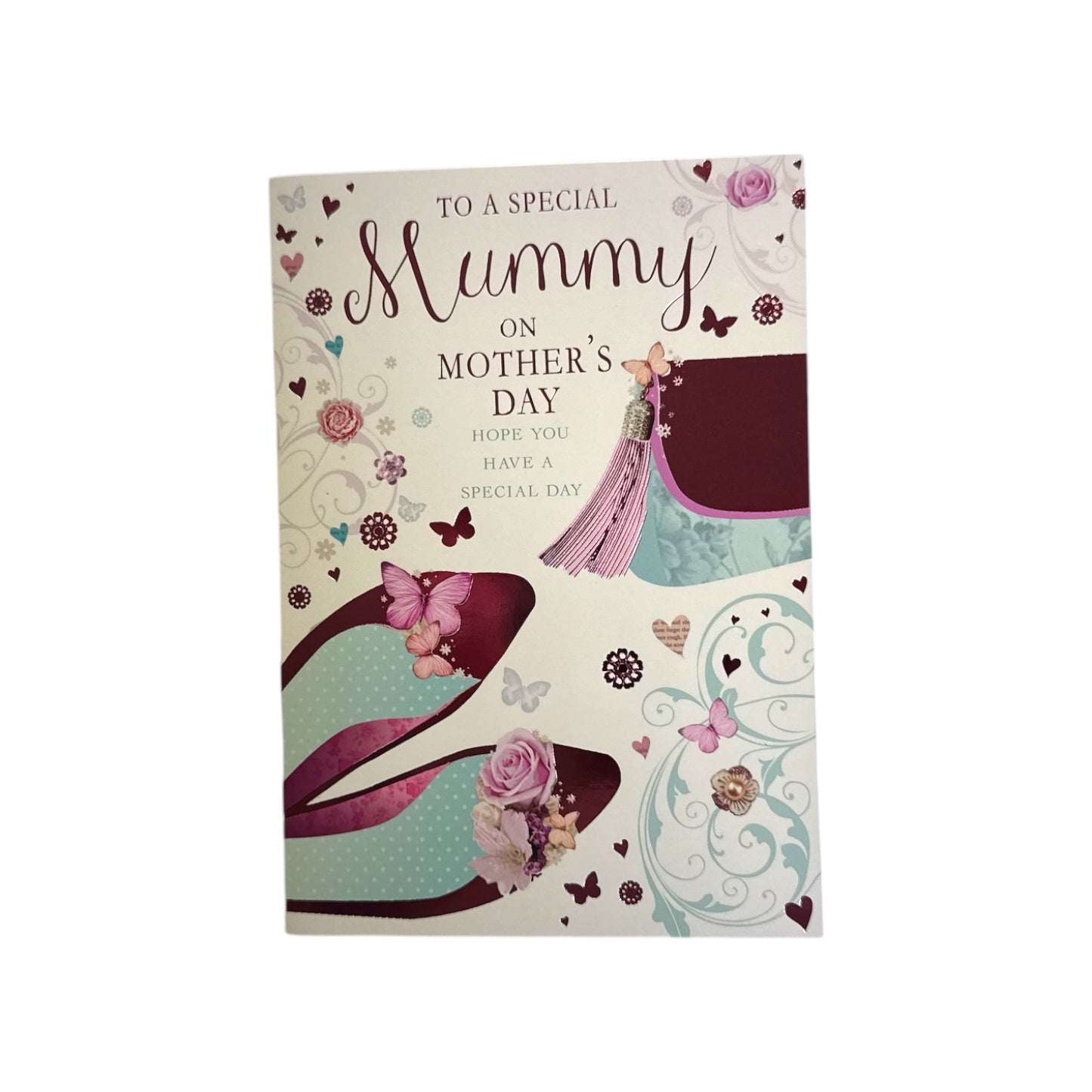 To A Special Mummy Floral Shoes and Purse Mother's Day Card