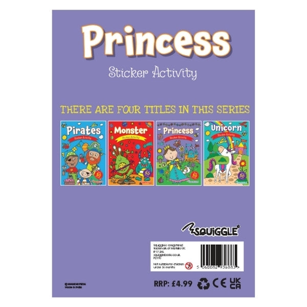 A4 Unicorn Or Princess Design My Fun Sticker Activity Book