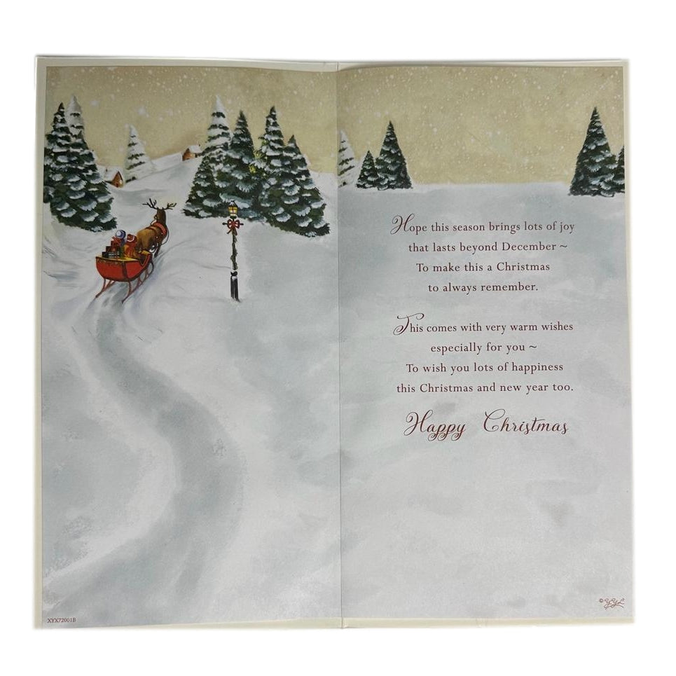 From Glasgow Scenic Santa Sleigh Design Christmas Card
