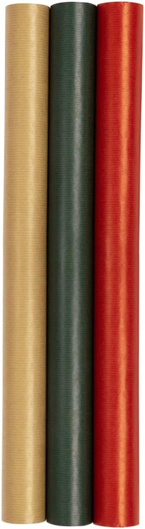 Single Ribbed Kraft Wrapping Paper Roll 2m x 69cm