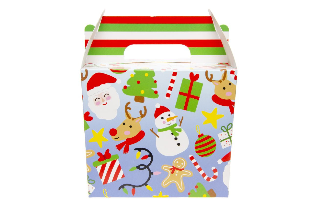 Pack of 12 Christmas Food Boxes 14 x 10 x 12cm