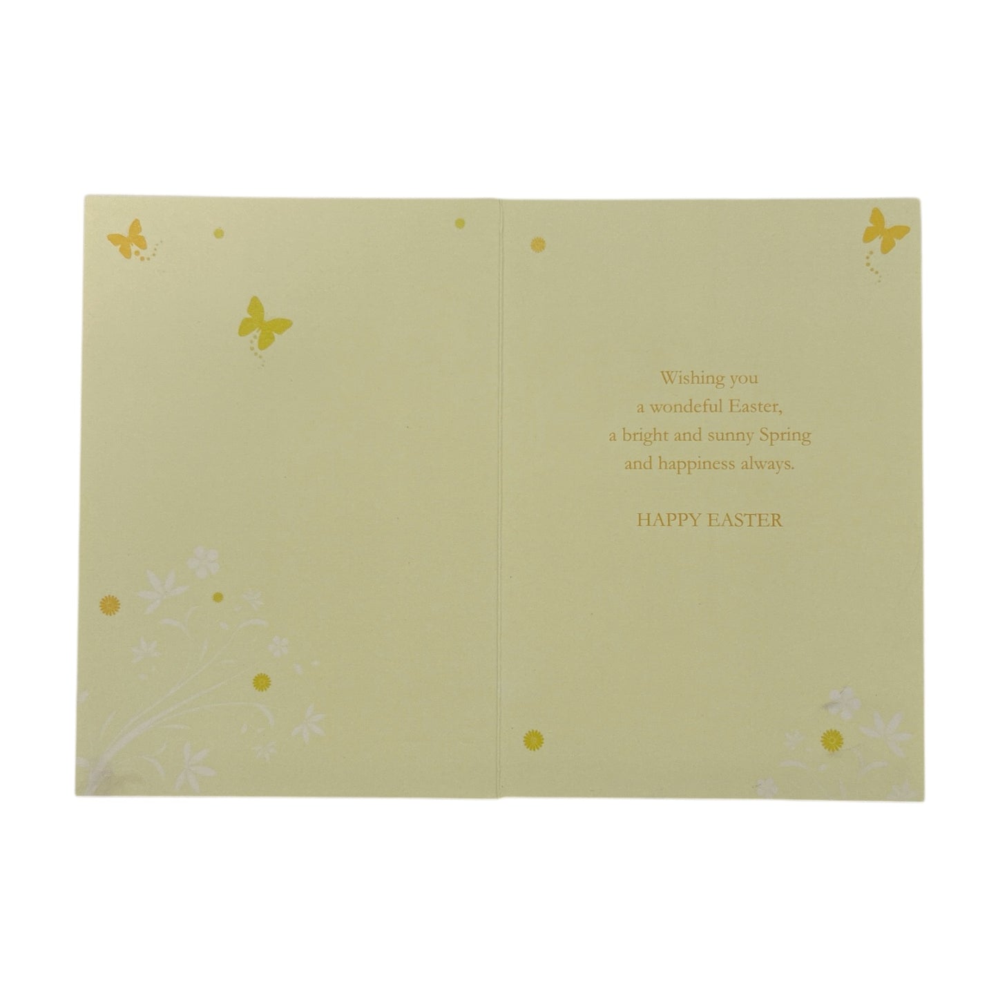 Thinking Of You Spring Daffodils and Butterflies Design Easter Card