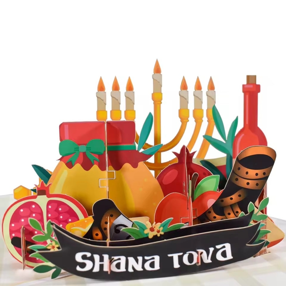 Harvest of Joy Rosh Hashanah 3D Pop Up Greeting Card