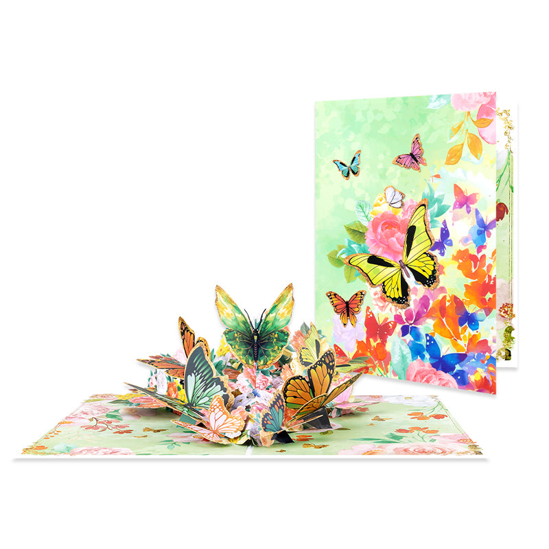 Bright Wings Butterfly 3D Pop Up Greeting Card - Birthday Mother Anniv ...