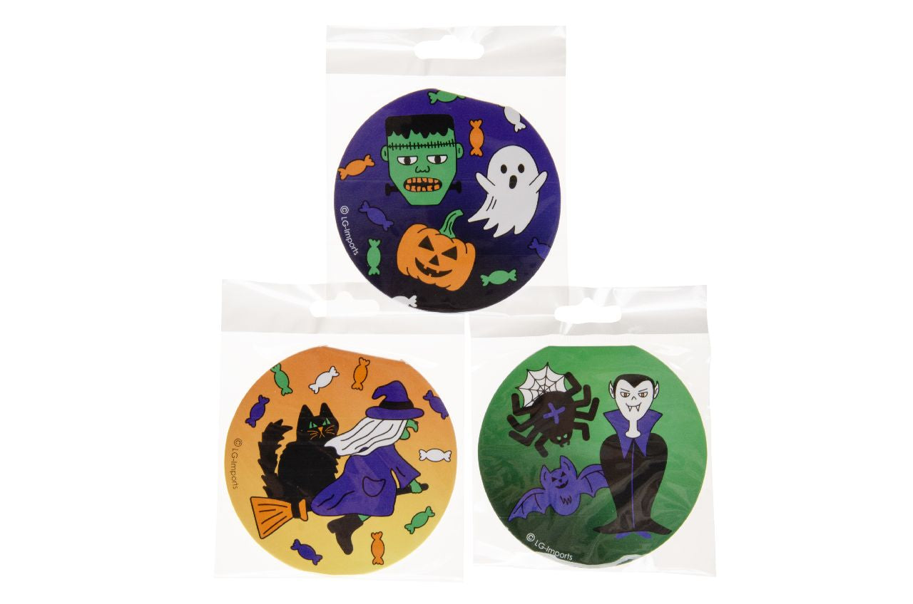 Pack of 48 Round Halloween Notebooks 8cm