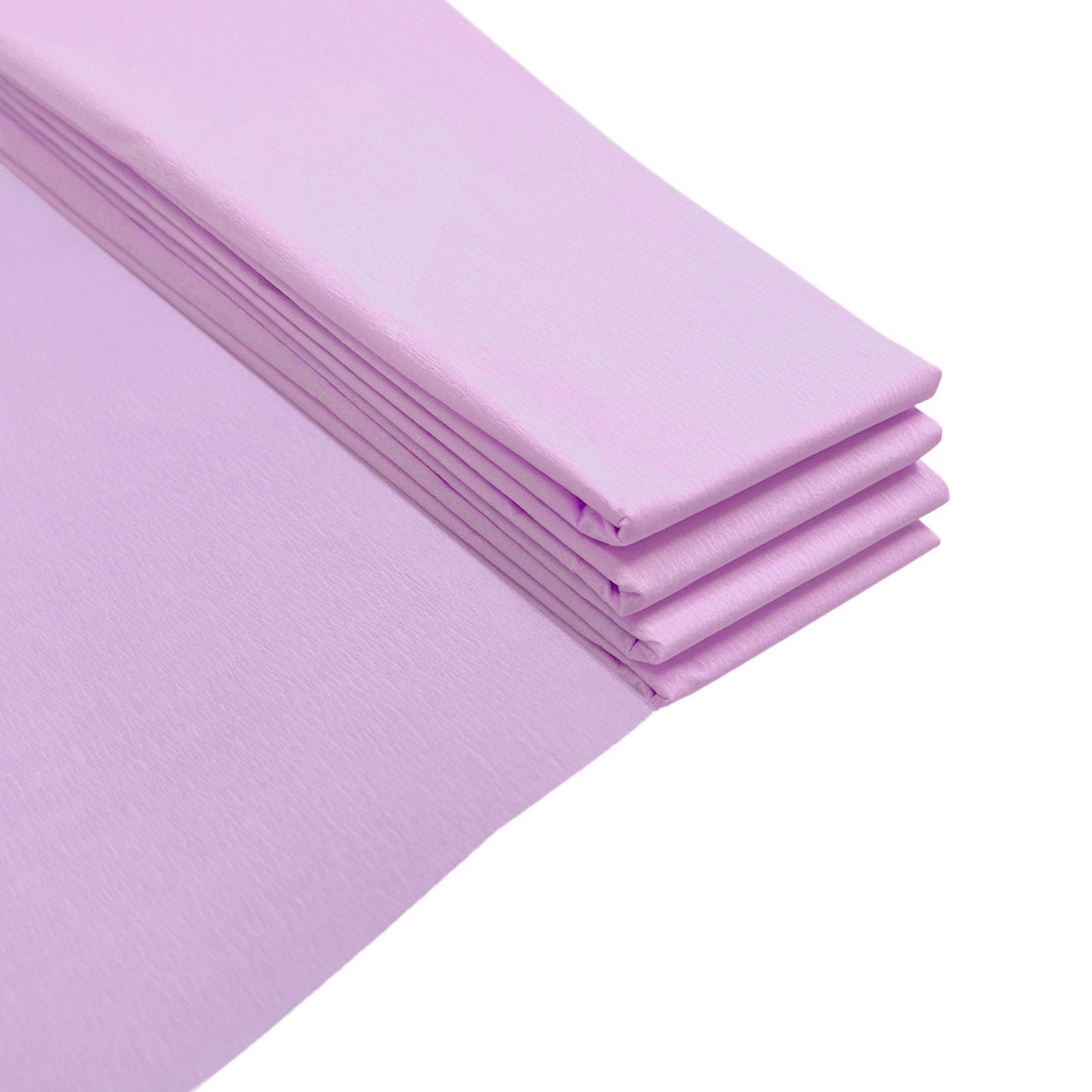 Pack of 10 Light Purple Crepe Paper Sheets 50cm x 2m 17GSM 35% Stretch Craft Paper
