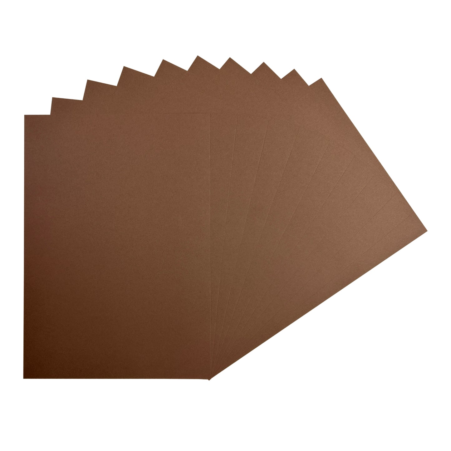 Pack of 50 A4 Brown Coloured Card 160gsm Sheets