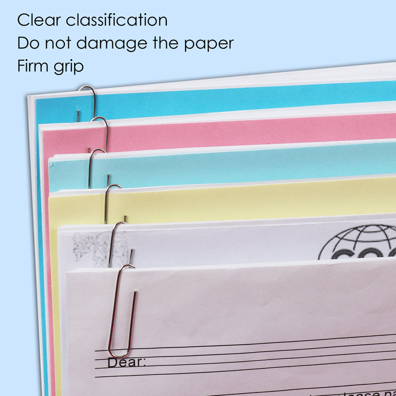 Pack of 100 Round End Paper Clips 50mm