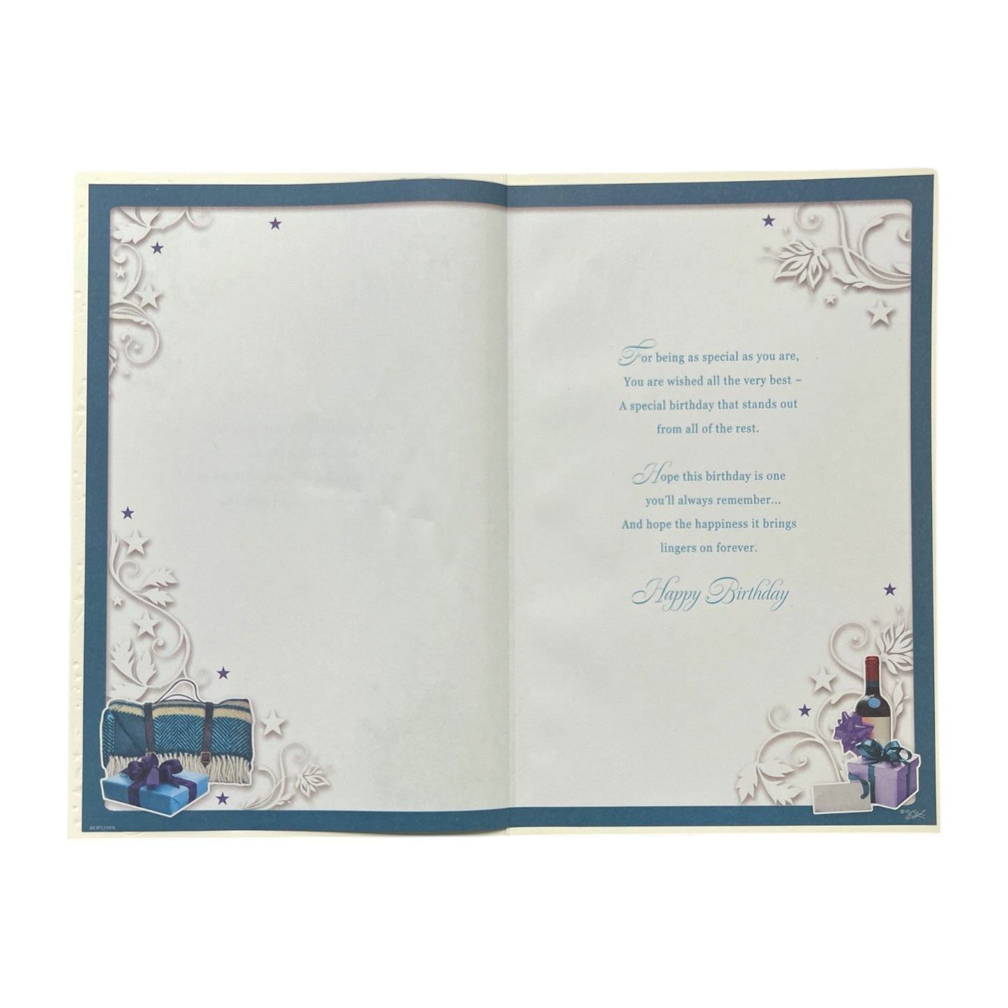 Have a Wonderful 75th Birthday Open Male Opacity Card