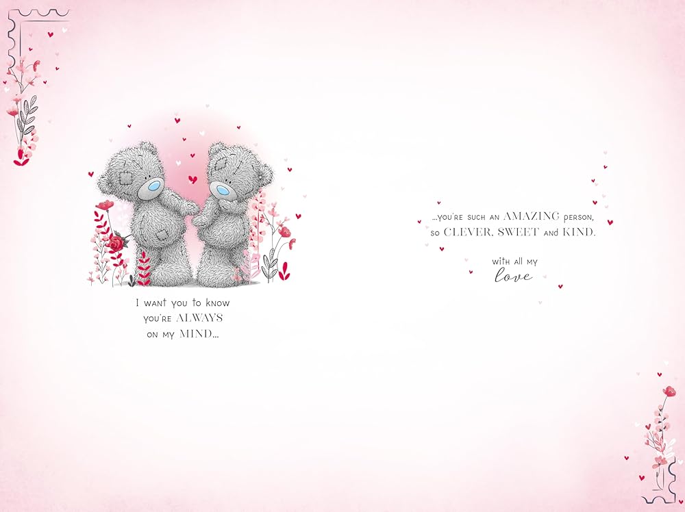 Bear At Door With Gifts Someone Very Special Valentine's Day Card