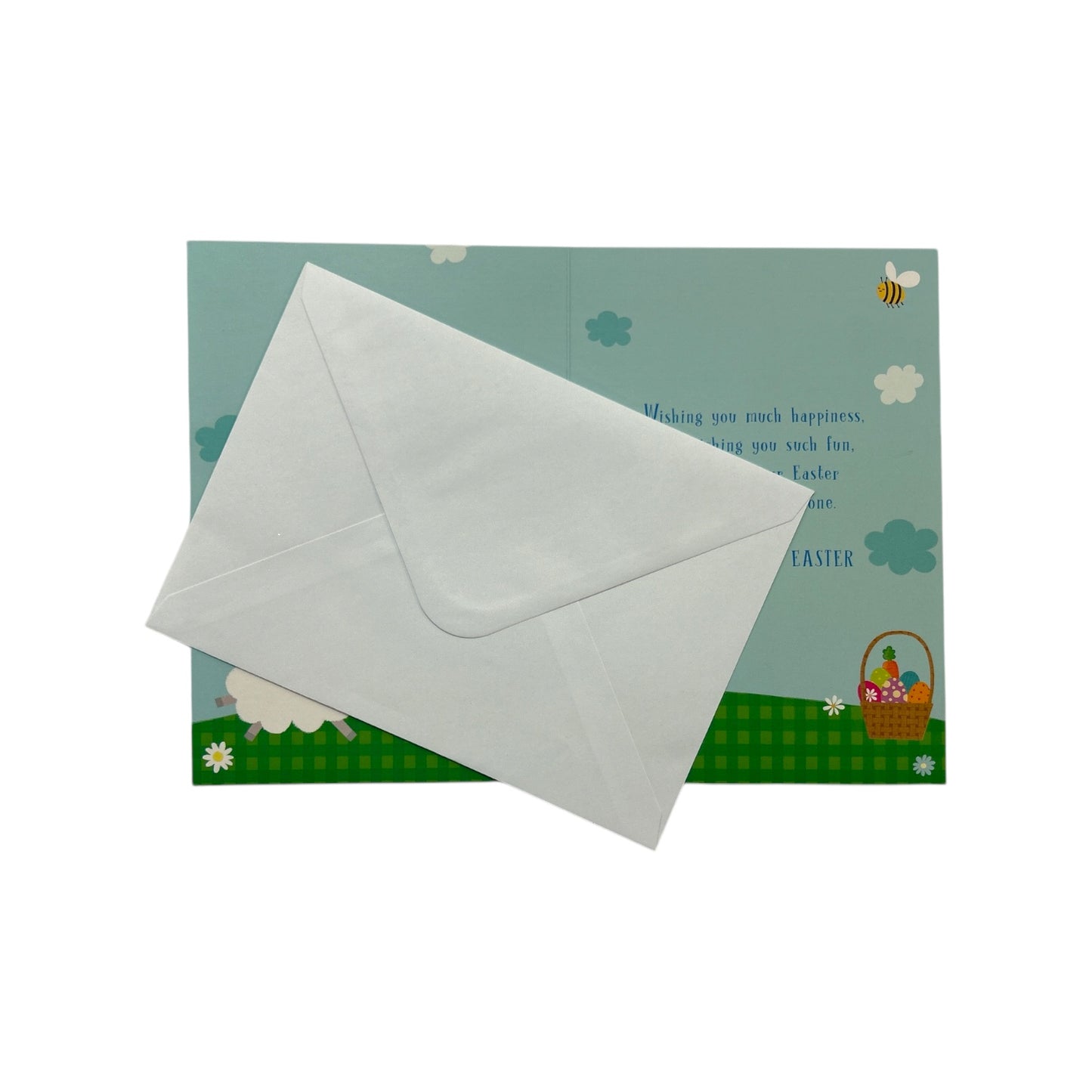 For Son Cute Lamb with Eggs Design Easter Card