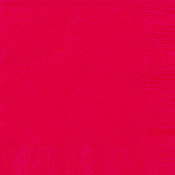 Pack of 20 Ruby Red Solid Luncheon Napkins