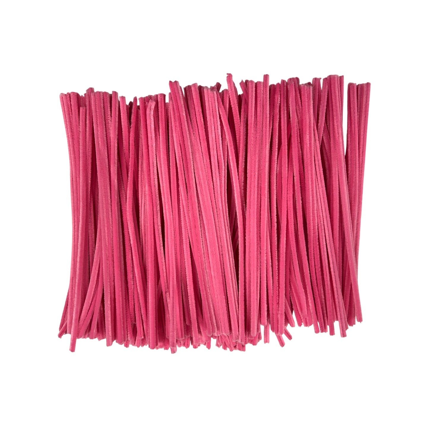 Pack of 500 Pink Coloured Pipe Cleaners 30cm x 6mm Craft Chenille Stems
