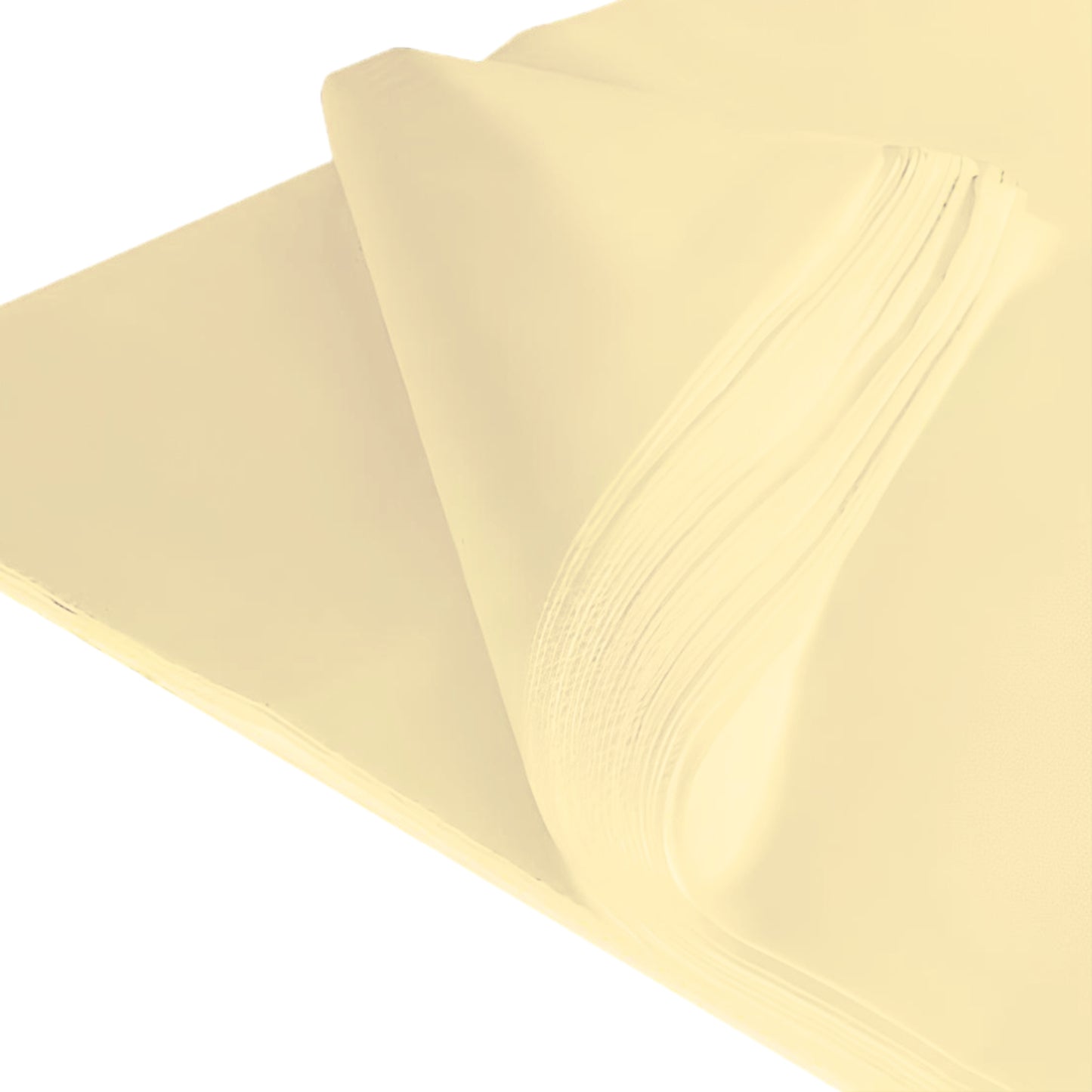 Cream Tissue Paper 500 x 750mm 480 Sheets Per Ream - Ideal for Gift Wrapping and Flourists