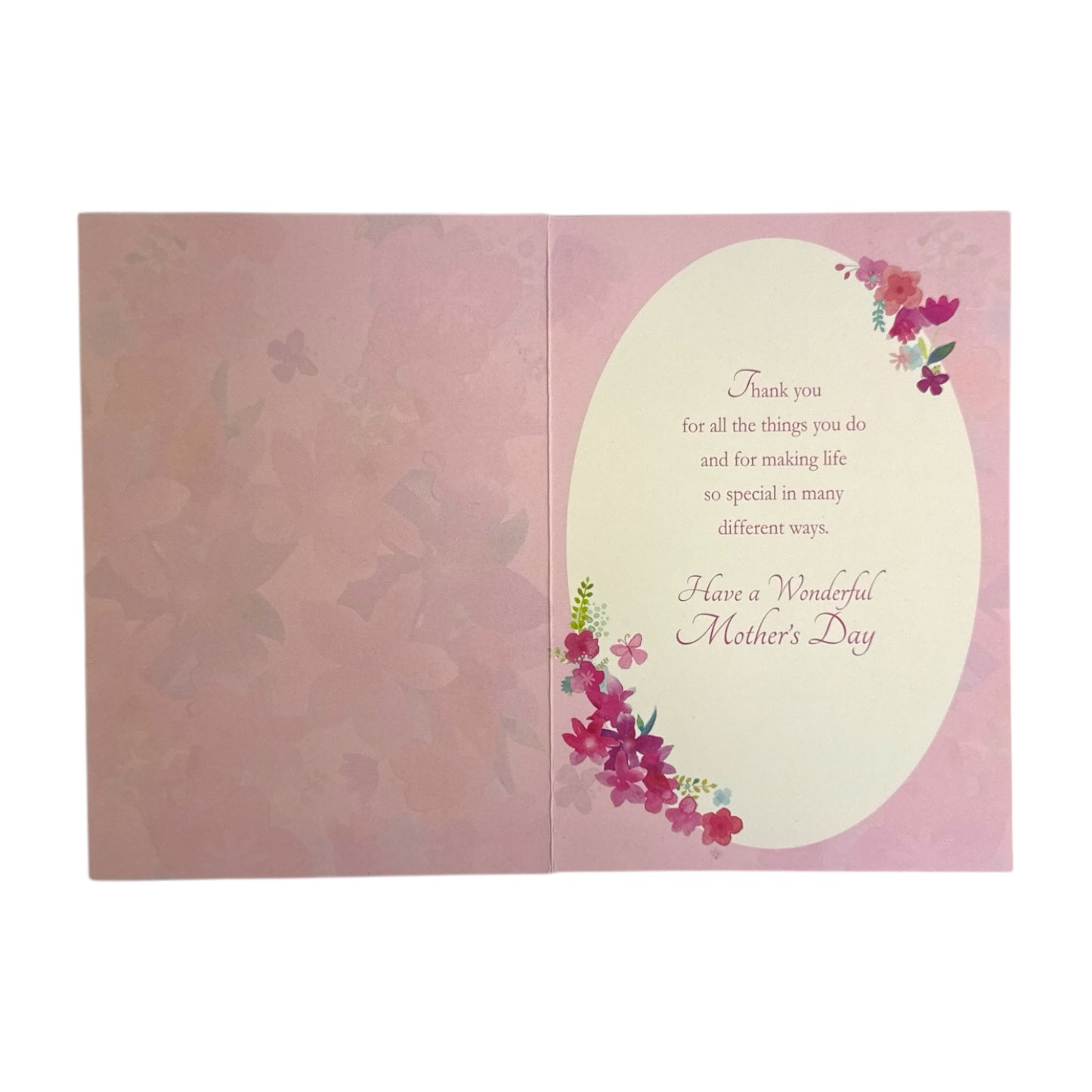 To A Dear Nana Pink Flowers Design Mother's Day Card