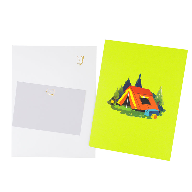 Forest Retreat Adventure Pop Up Greeting Card