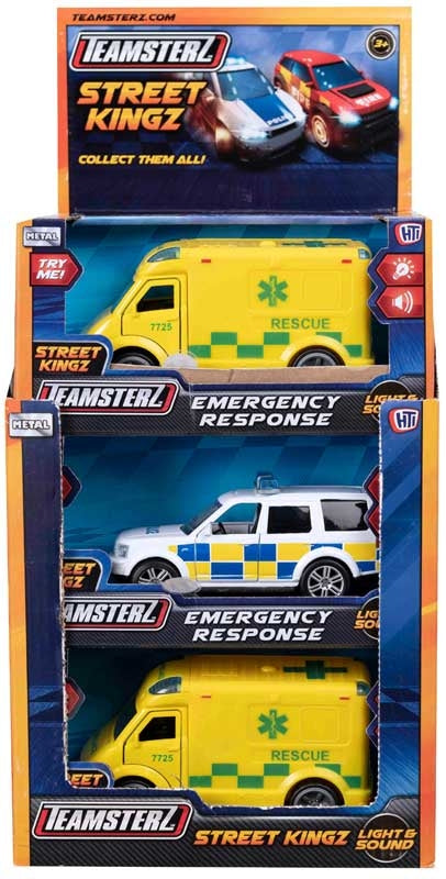 Single Police Car OR Ambulance Light & Sound Emergency Response Vehicle