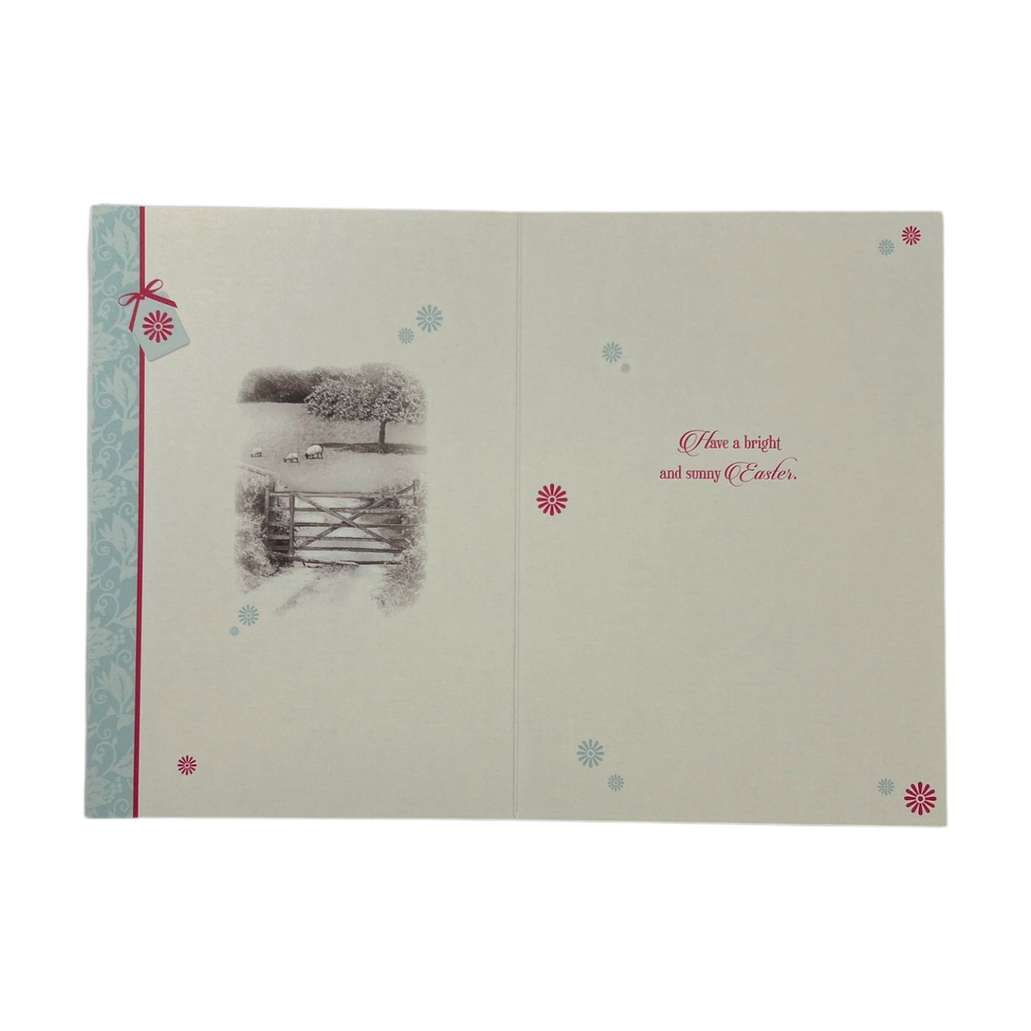 Thinking Of You Wonderful Time Pink Tulips Design Easter Card